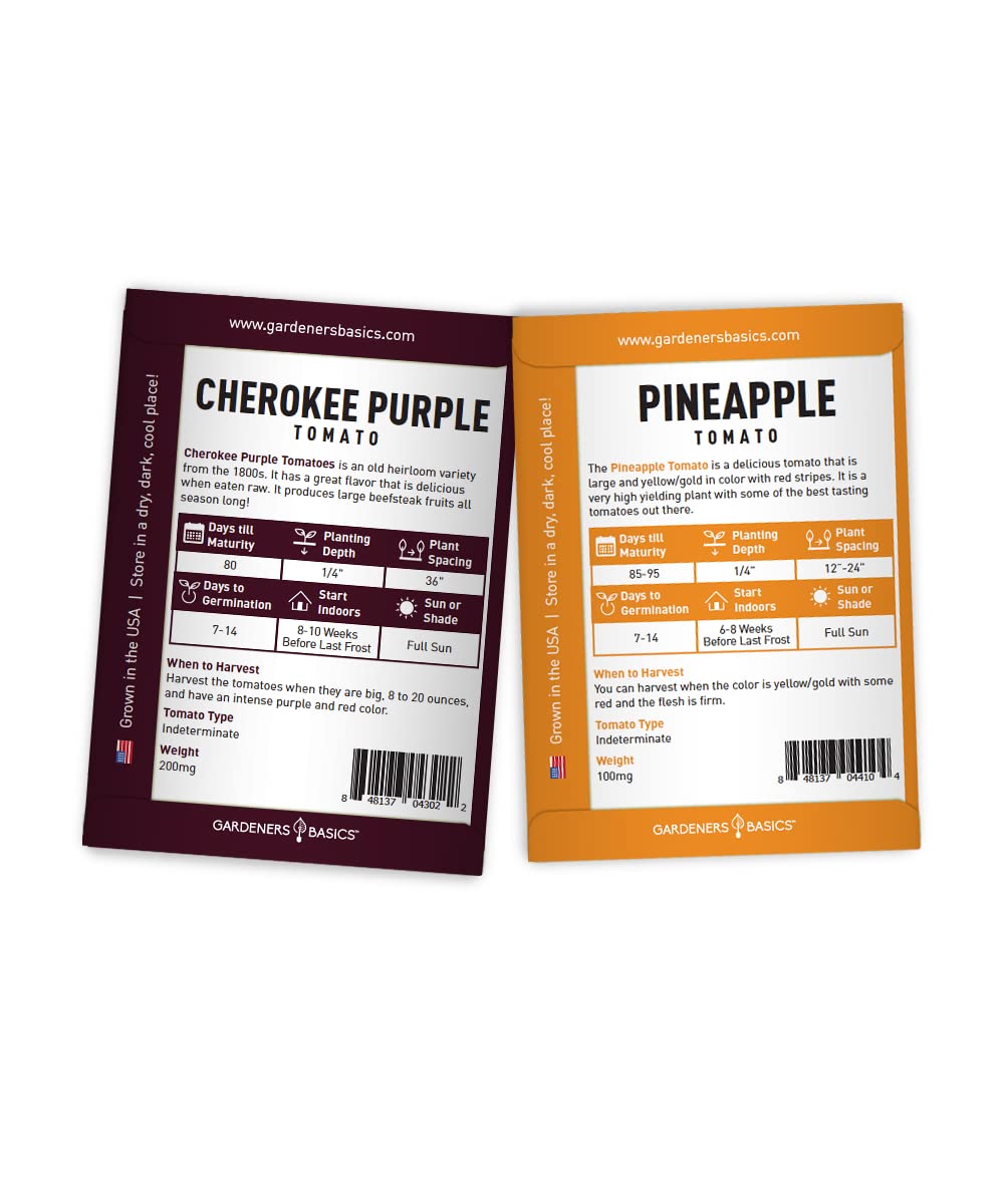 Gardeners Basics Black Cherry seeds for abundant clusters and sweet tomatoes.