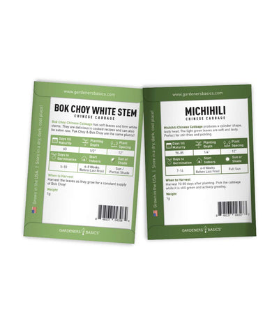 Gardeners Basics free plant markers help track cabbage varieties