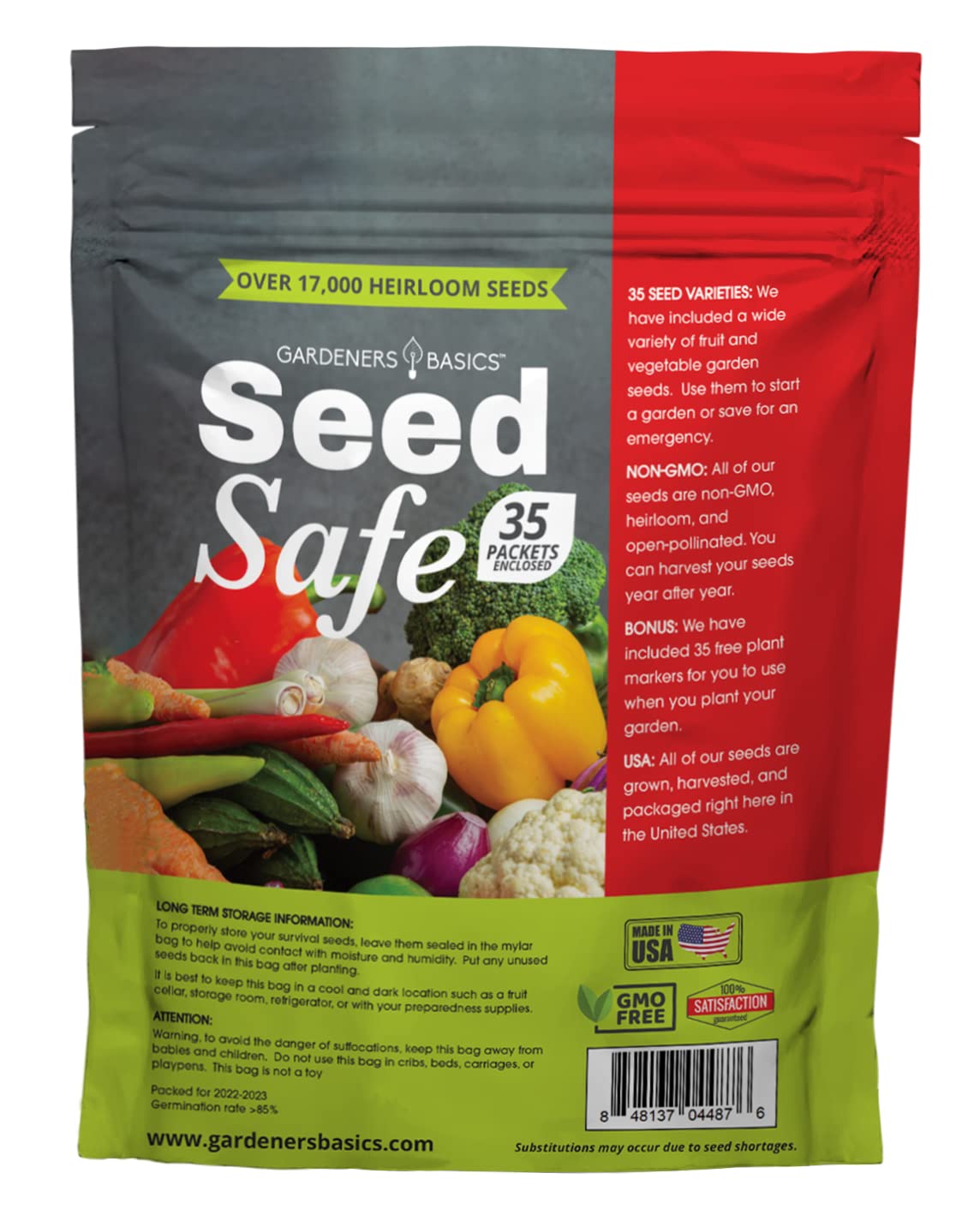 Gardeners Basics gift-ready seed kit for families and beginners
