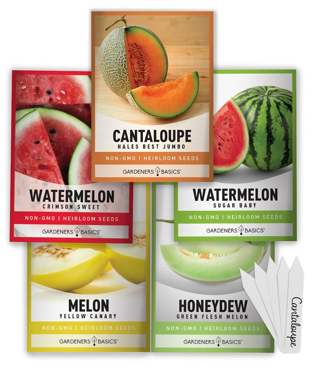 Gardeners Basics Hales Best Cantaloupe seeds for delicious home-grown melons.