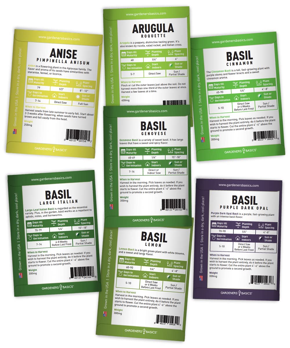 Gardeners Basics seeds for indoor, outdoor, and greenhouse growing versatility.