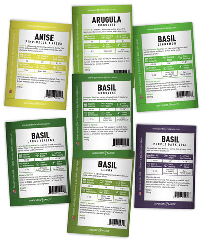 Gardeners Basics seeds for indoor, outdoor, and greenhouse growing versatility.