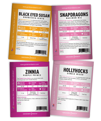 Gardeners Basics purple prince zinnia seeds brighten beds