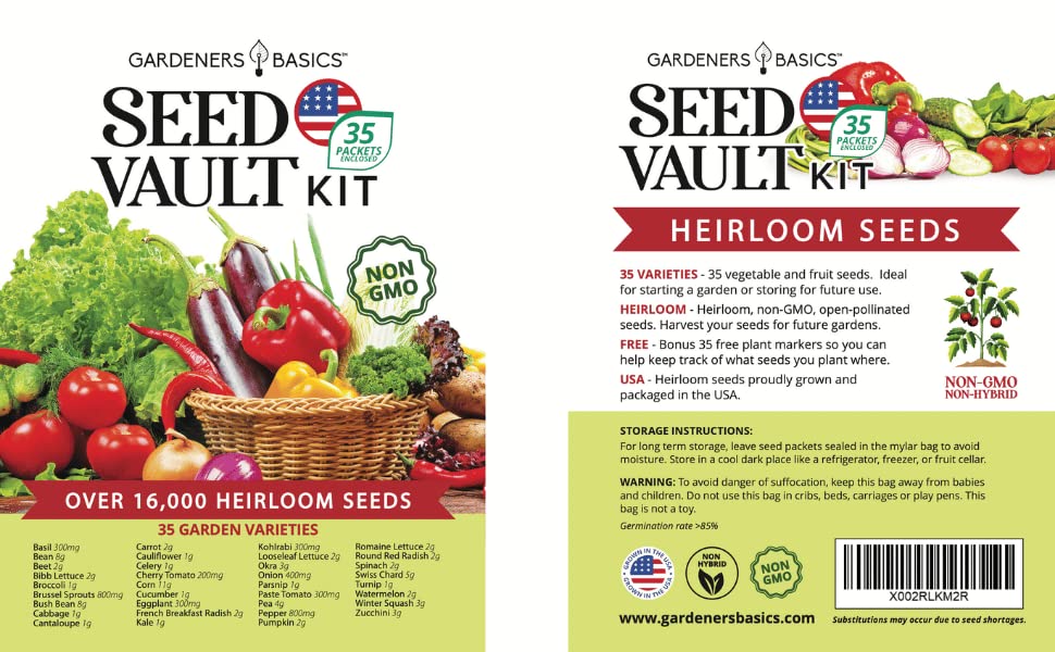 Gardeners Basics ready-to-plant seeds fit balcony or small-space gardens.