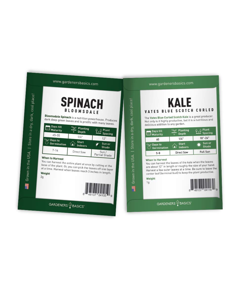 Gardeners Basics Water‑resistant seed packaging protects seed viability