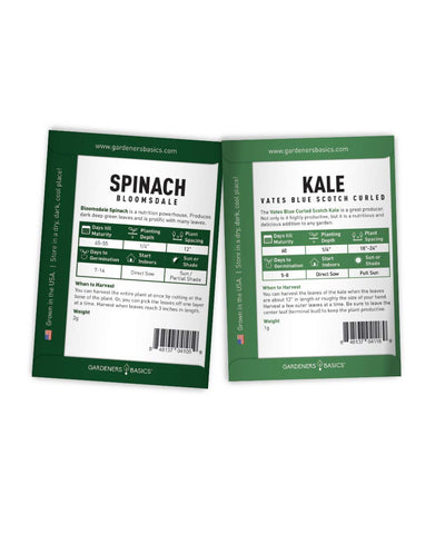 Gardeners Basics Water‑resistant seed packaging protects seed viability