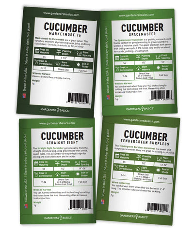 Gardeners Basics Yellow Lemon cucumber seeds for sweet, non-bitter harvests.