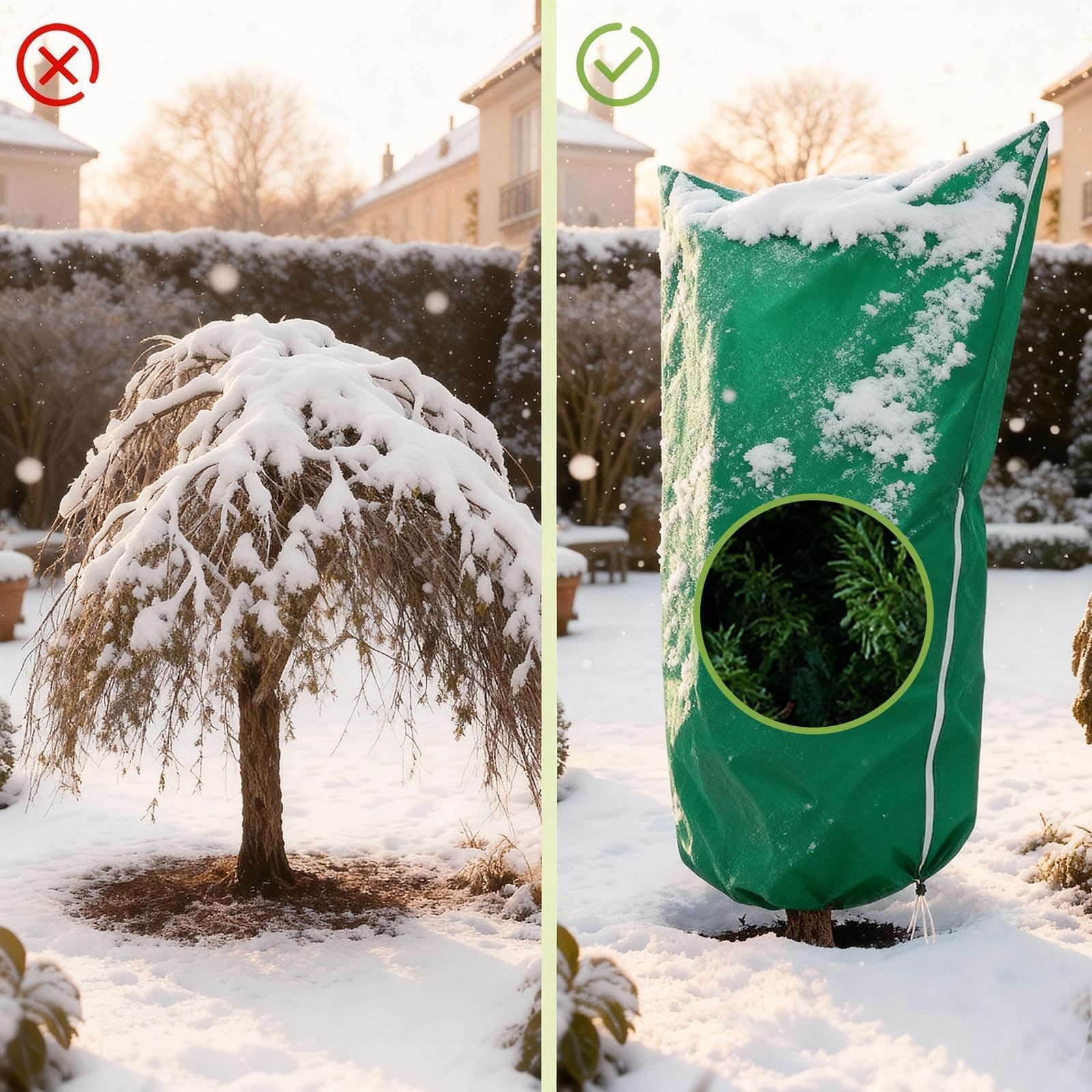 GardenFlow non-woven fabric close-up for frost protection