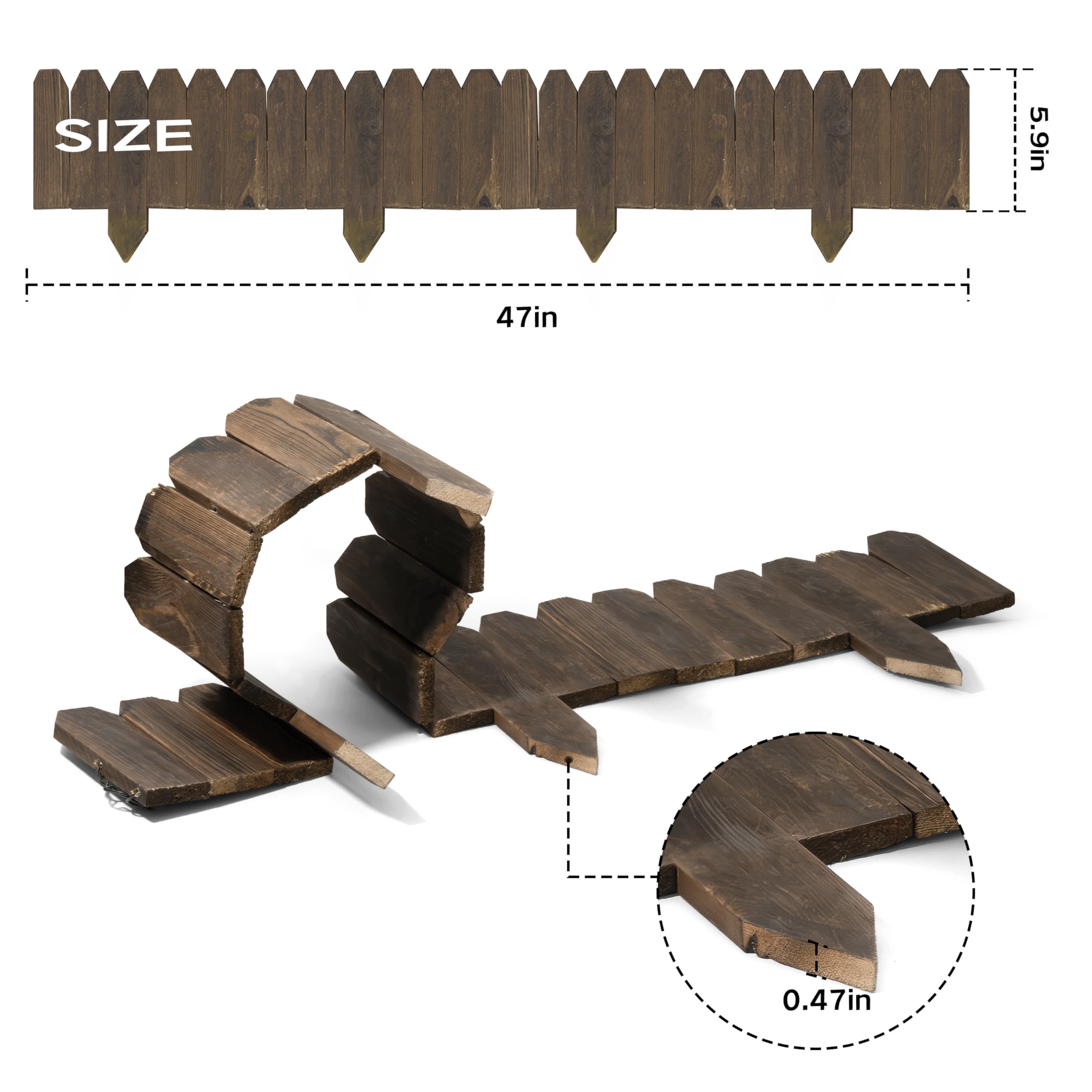 GardenFlow rustic-look edging adds warmth to beds and paths.