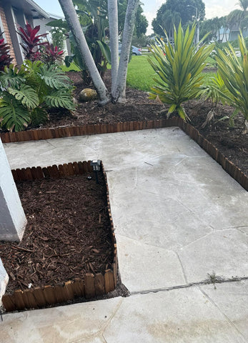 GardenFlow clean-edges edging creates crisp borders around beds and walkways.