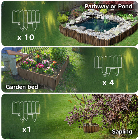 GardenFlow space-saving edging folds for easy storage when not in use.