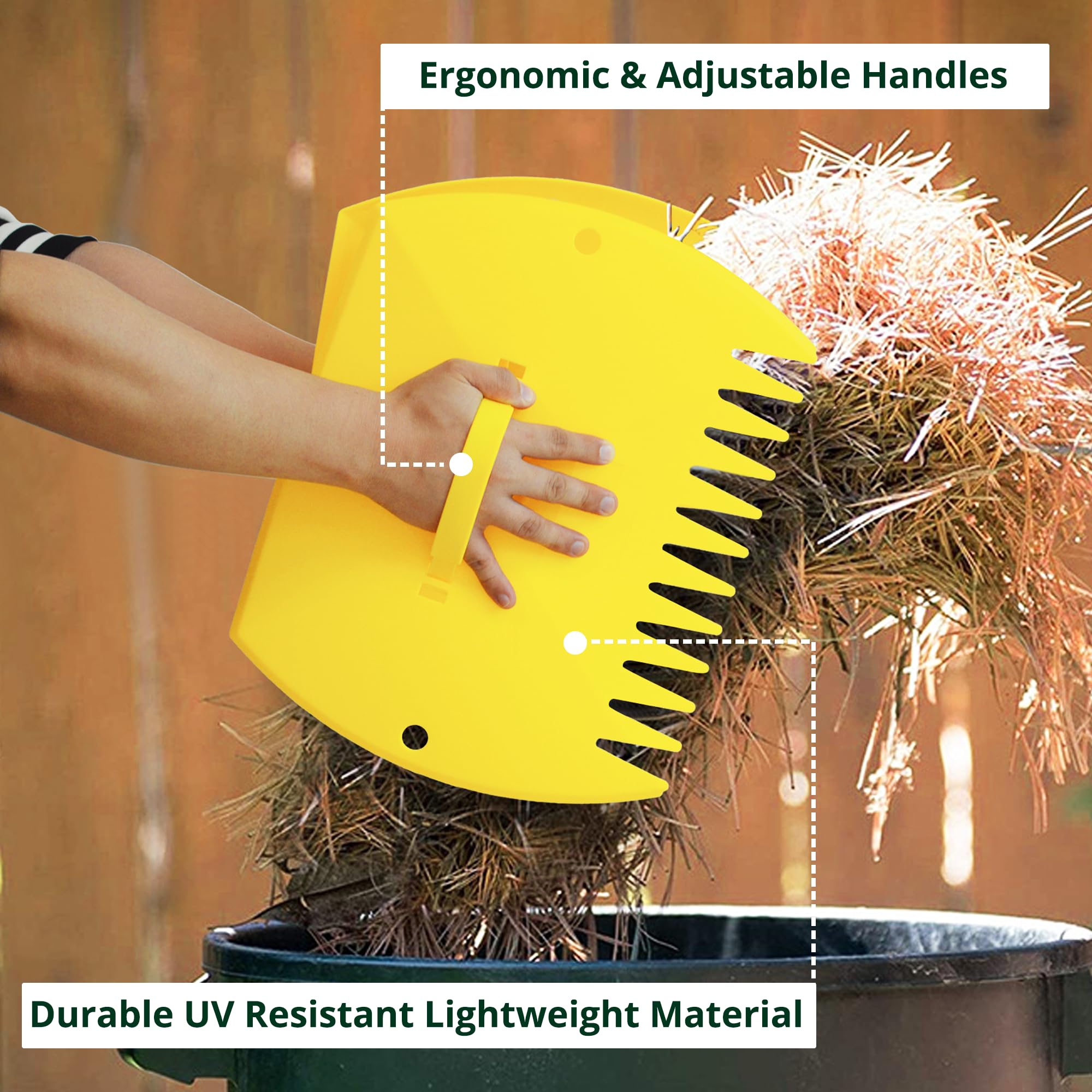 GardenHOME Built-in hanging holes keep storage neat and accessible.