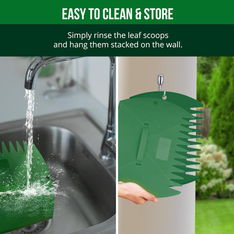 GardenHOME Clean yard debris with sturdy scoops for fast outdoor maintenance.