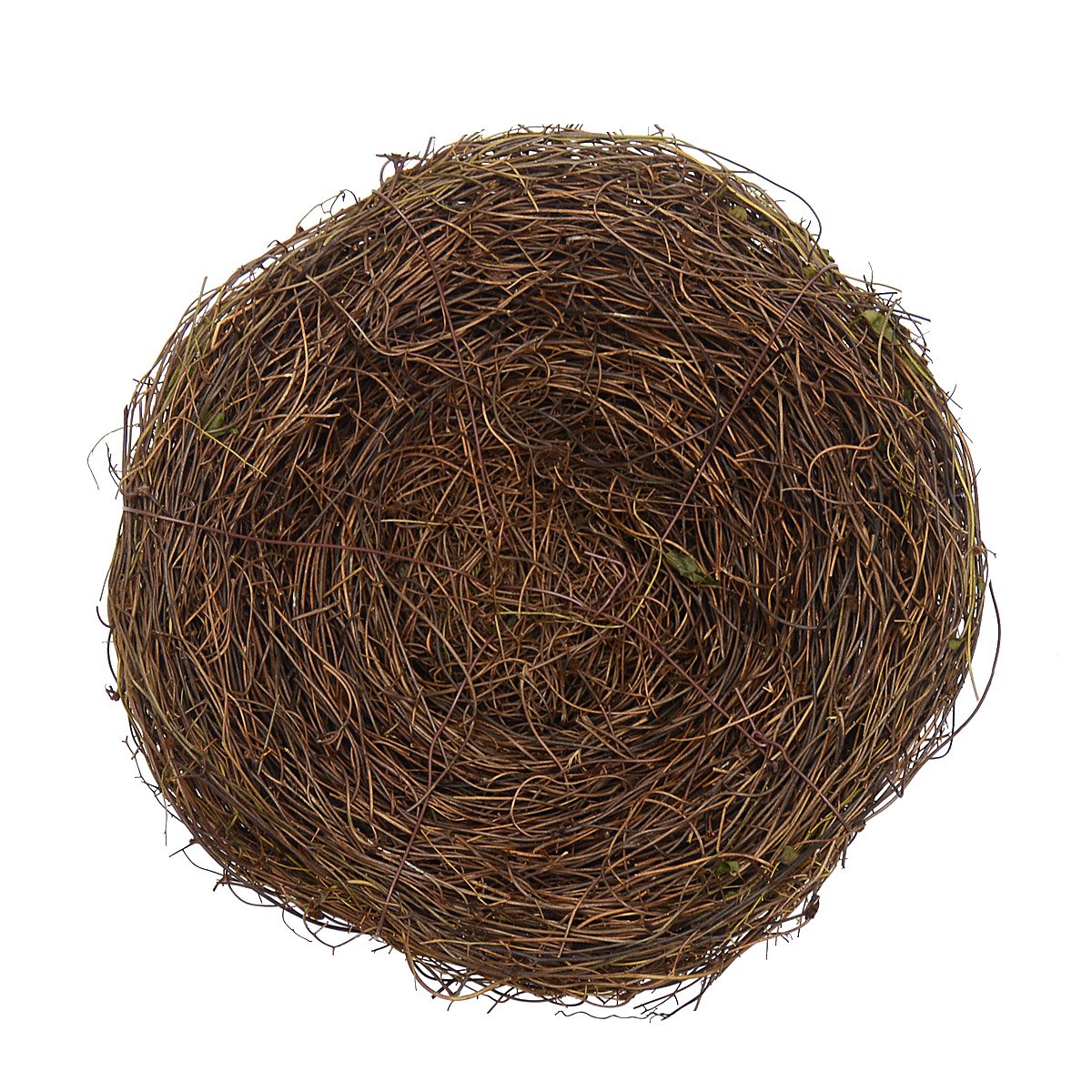 Gardeningwill 8-inch natural rattan bird nest close-up for rustic spring decor