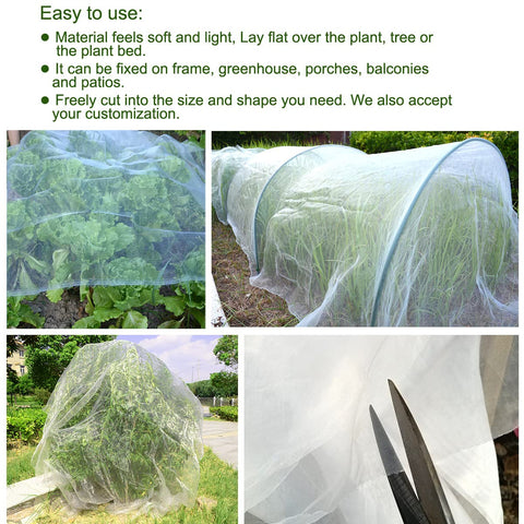 Gardeningwill netting cut to size for a custom fit in the garden.