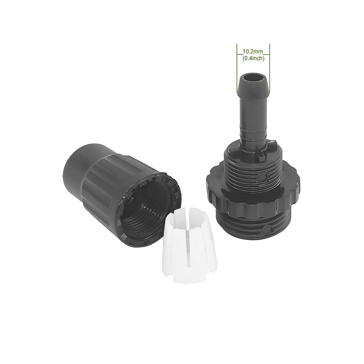 Gardeningwill washers included improve seal for hose fittings.