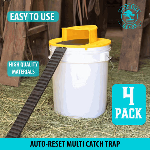 GARDENIX DECOR 5-gallon bucket trap setup for simple rodent control