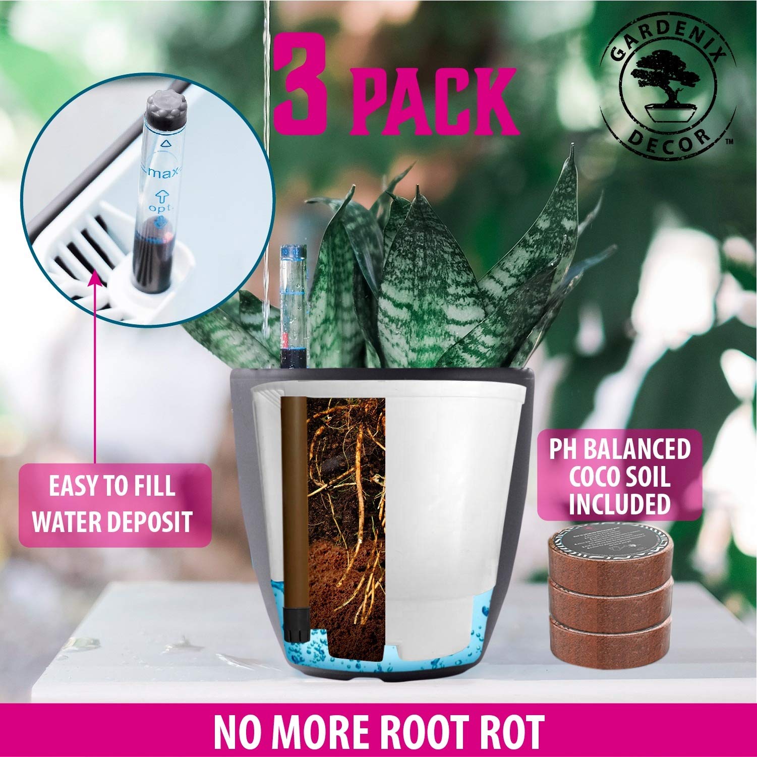 Gardenix Decor coco coir pellet supports moisture management