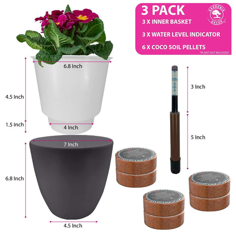 Gardenix Decor three-pack arrangement for versatile room placement
