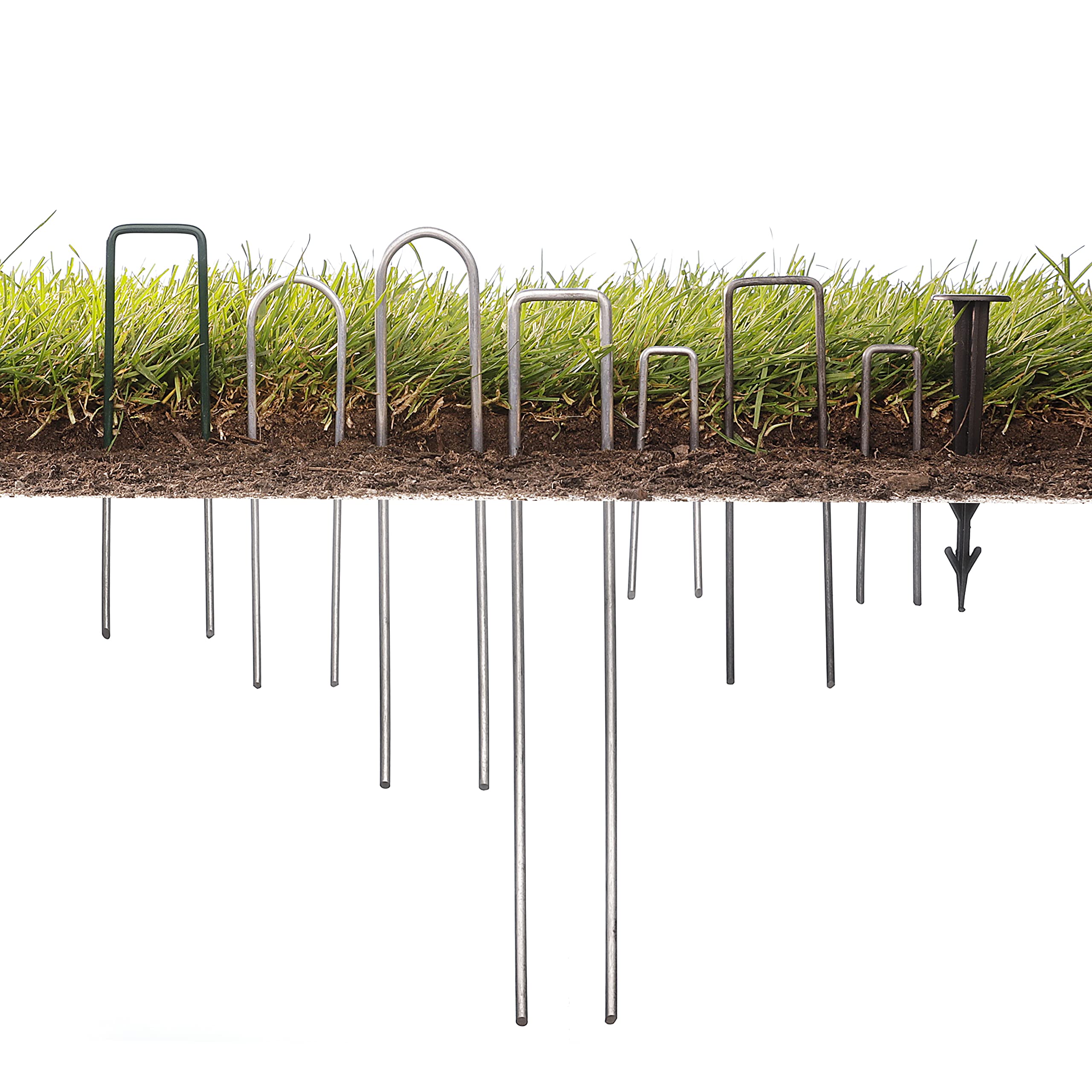 GardenMate long lasting staples help maintain tidy garden edges and weed barriers.