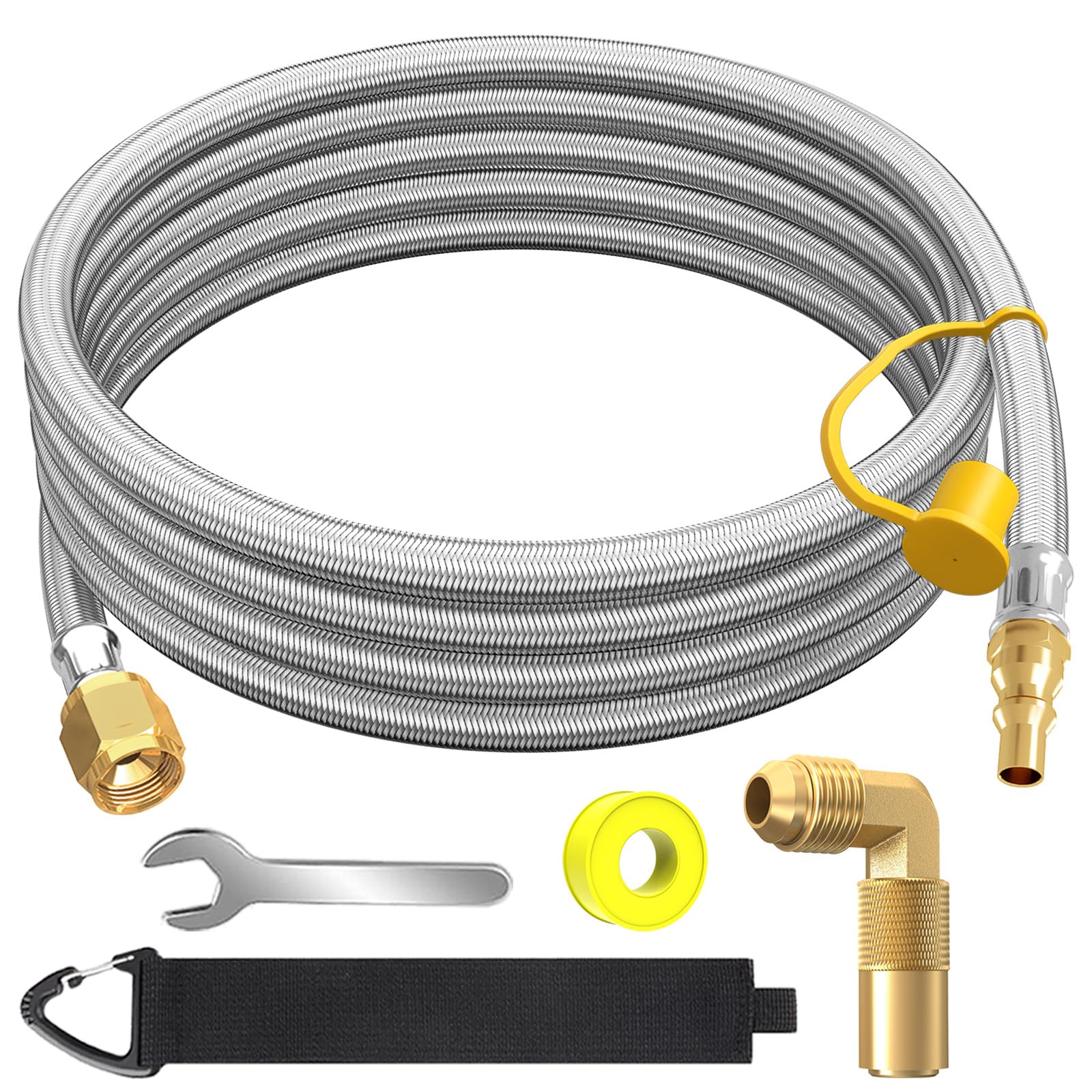 GardenNow 12 ft propane hose ready for safe RV to grill connections.
