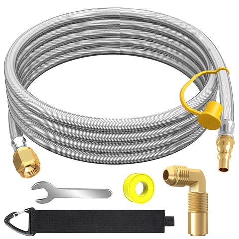 GardenNow 12 ft propane hose ready for safe RV to grill connections.
