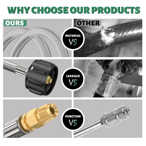 GardenNow 2-pack hose set supports multiple outdoor cooking needs.