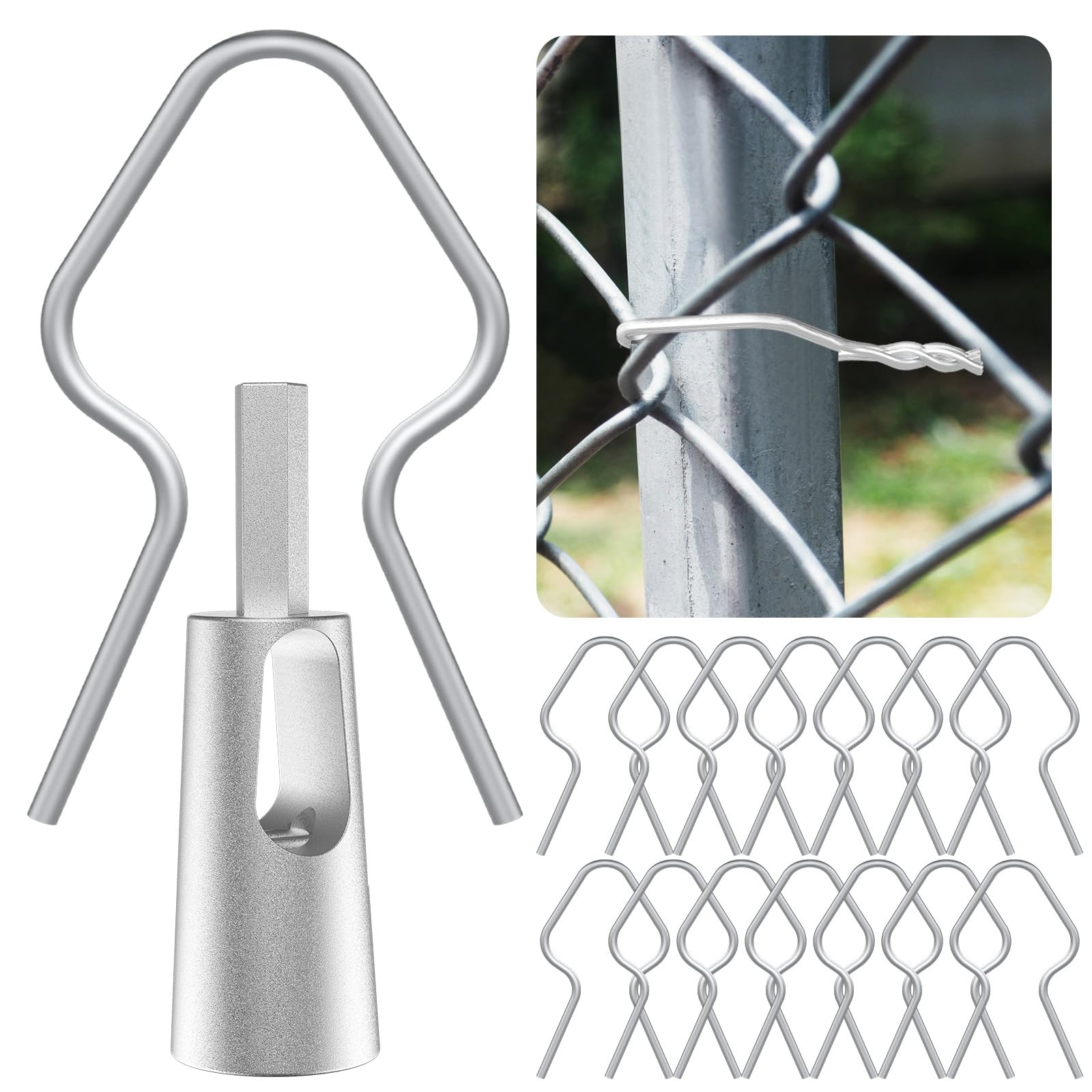 GardenNow 200-pcs T-post clips kit for fast, secure fence assembly on farms and gardens.