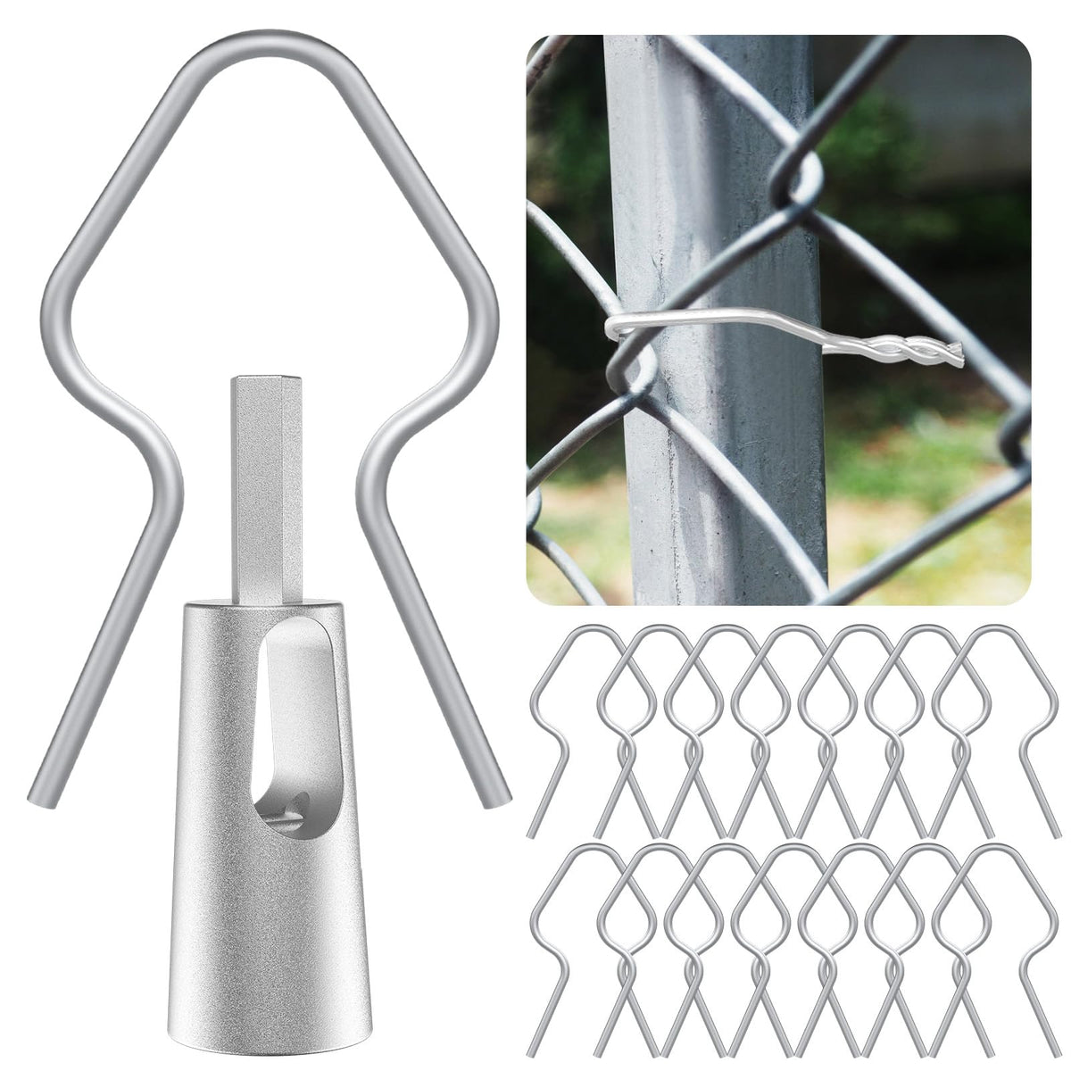 GardenNow 200-pcs T-post clips kit for fast, secure fence assembly on farms and gardens.