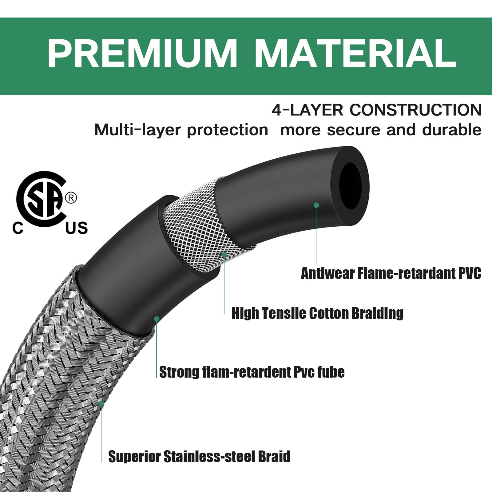 GardenNow 3/8 flare to 1/8 MNPT connector for versatile fittings.