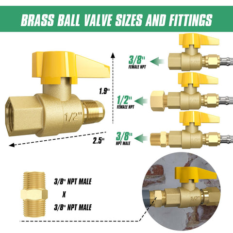 GardenNow brass ball valve close-up showing secure, leak-resistant control during cooking