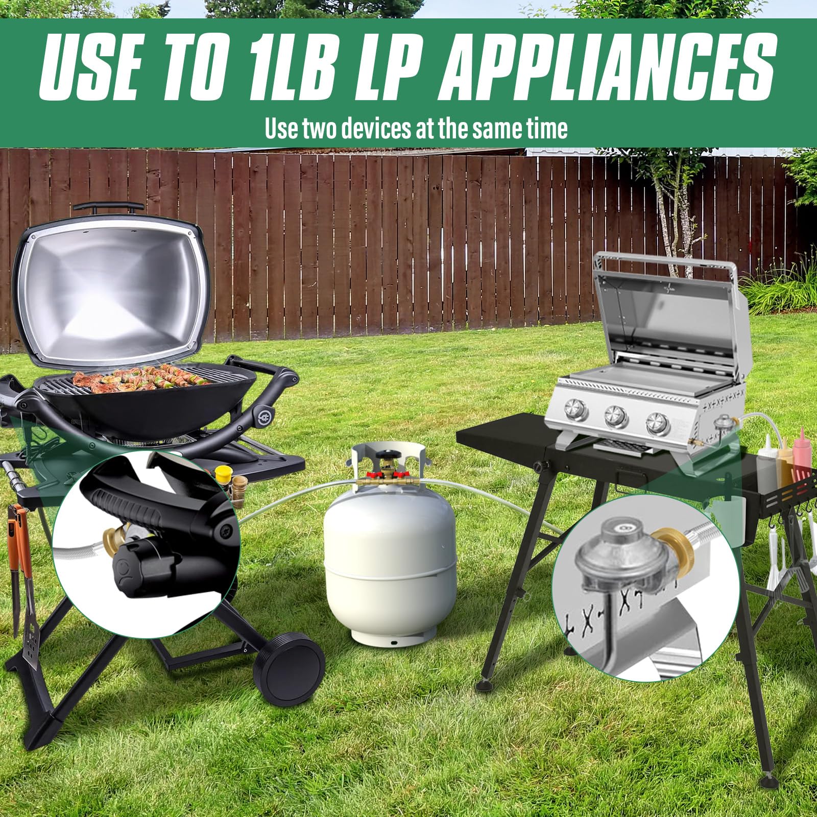 GardenNow long reach for safe tank and grill maneuver