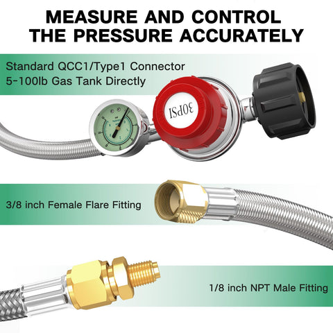 GardenNow QCC1 brass adapter for secure tank connection.