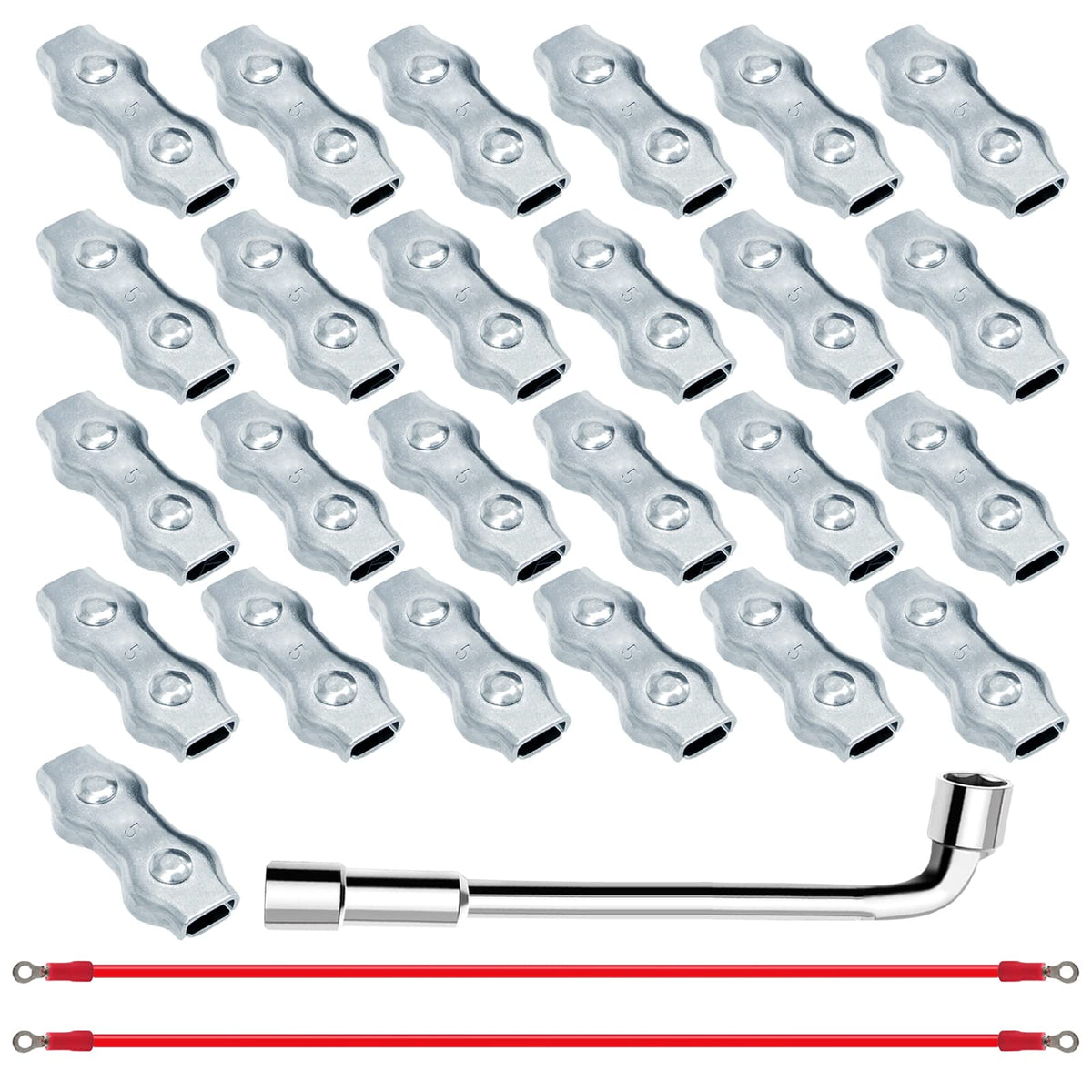 GardenNow poly rope connector kit for durable electric fence connections