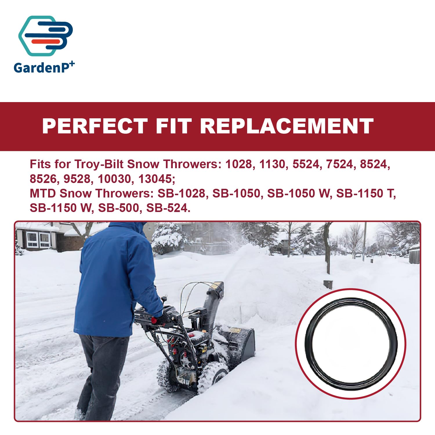 GardenP+ friction wheel for 22-inch snow thrower boosts smooth engagement and consistent drive
