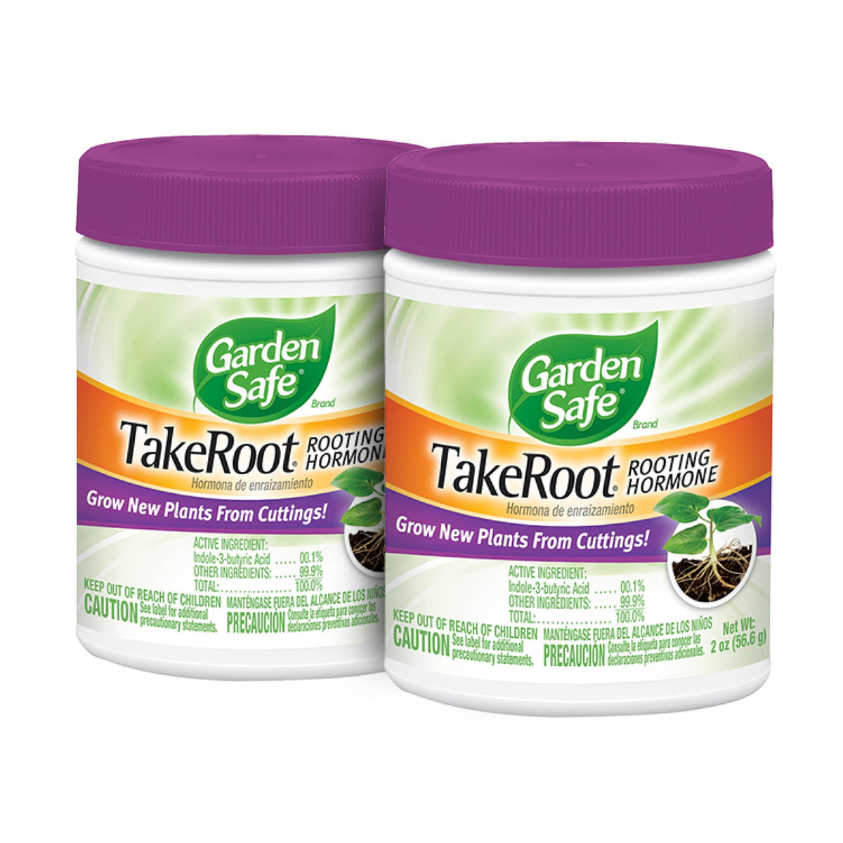 Garden Safe TakeRoot bottle label clearly identifying the rooting hormone for easy use