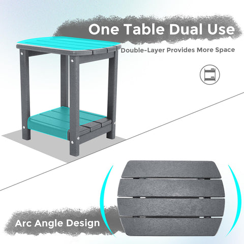 GARDENSTAR two-tier table ships with simple assembly and clear directions.