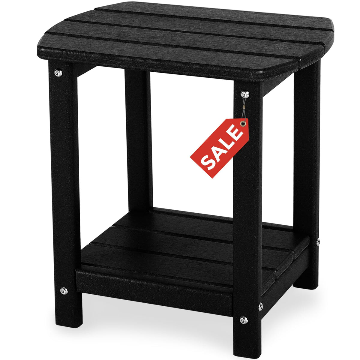 Gardenstar Adirondack square side table demonstrating durable outdoor use.