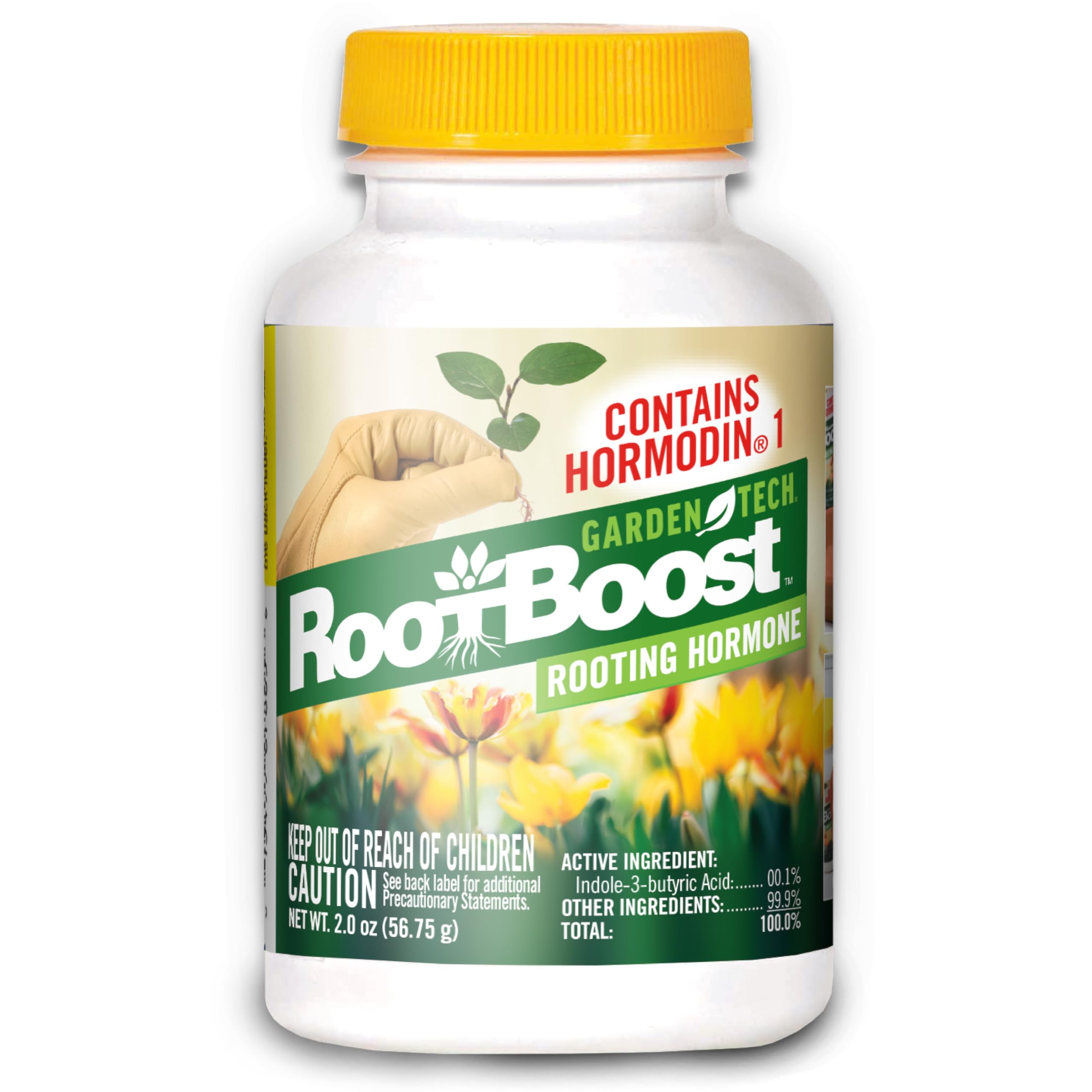 Gardentech RootBoost bottle and dip action for easy propagation.