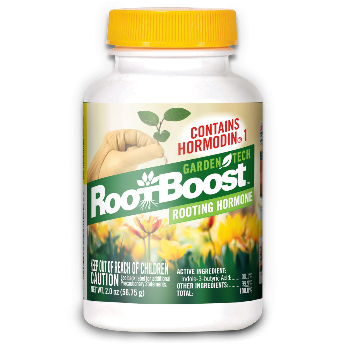 Gardentech RootBoost bottle and dip action for easy propagation.