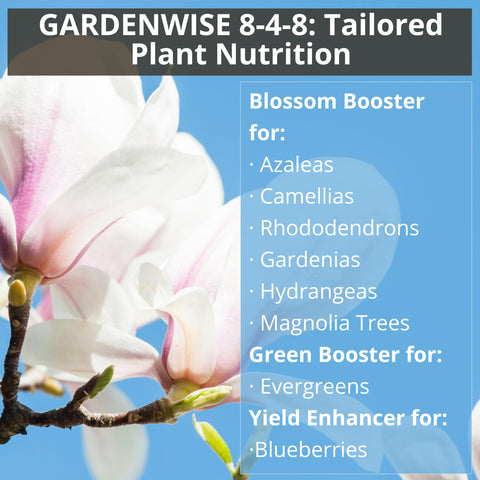 GardenWise 8-4-8 bio-solid microbes enrich soil life and health