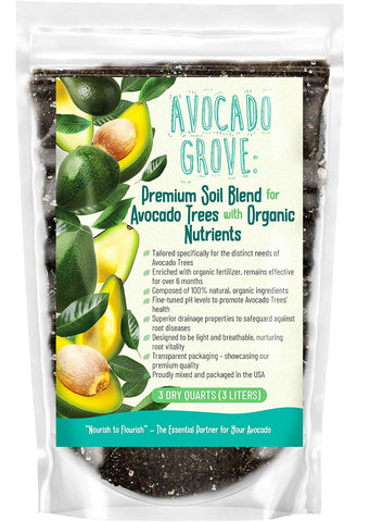 GardenWise Avocado Tree Soil bag front highlighting premium organic mix for healthy growth