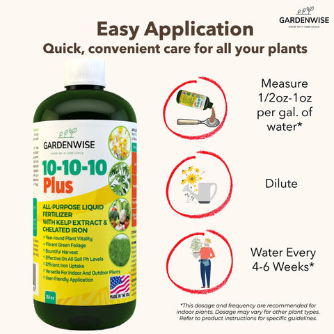 GardenWise chelated iron ensures greener, vibrant leaves across soils