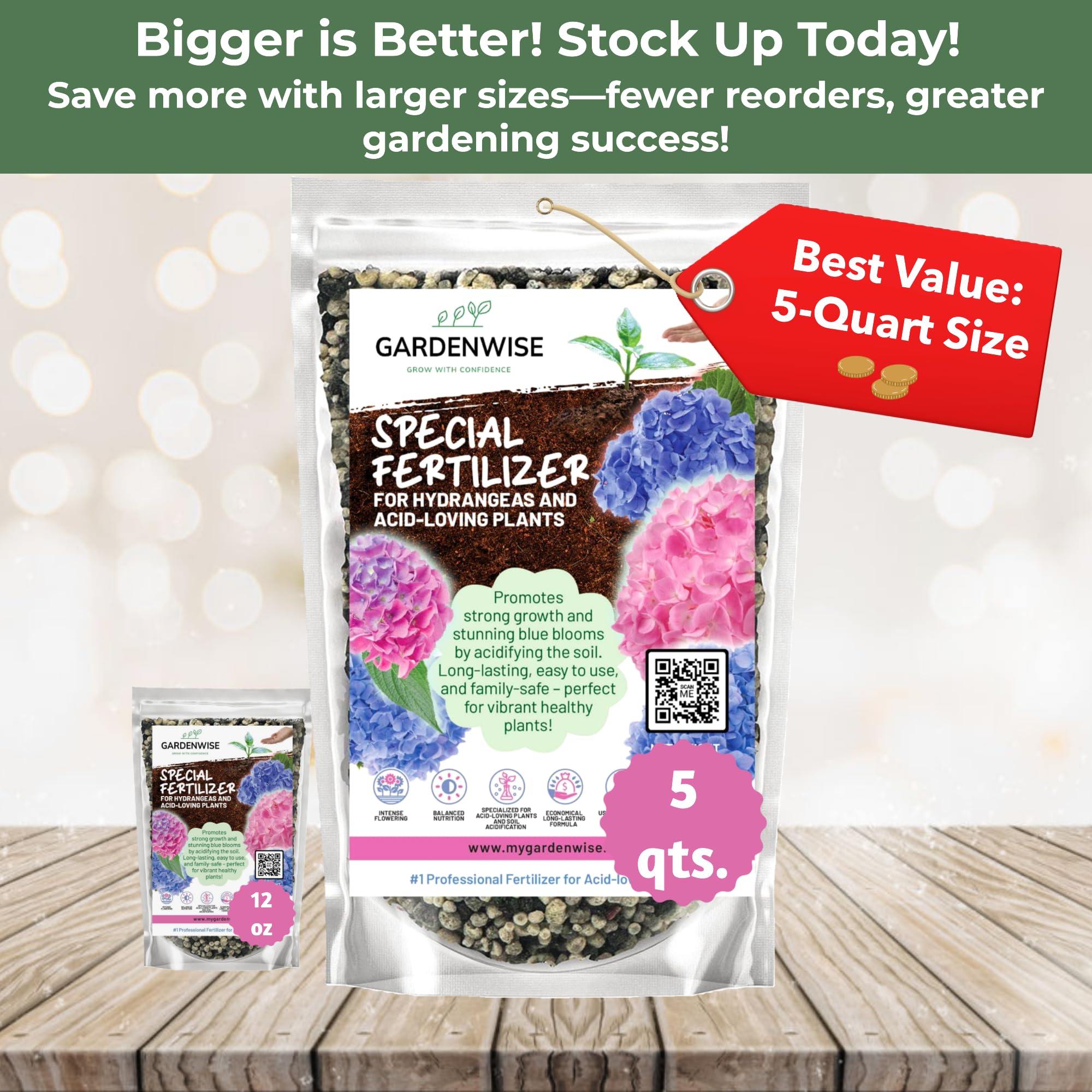 GardenWise easy sprinkle and water use for convenient garden care