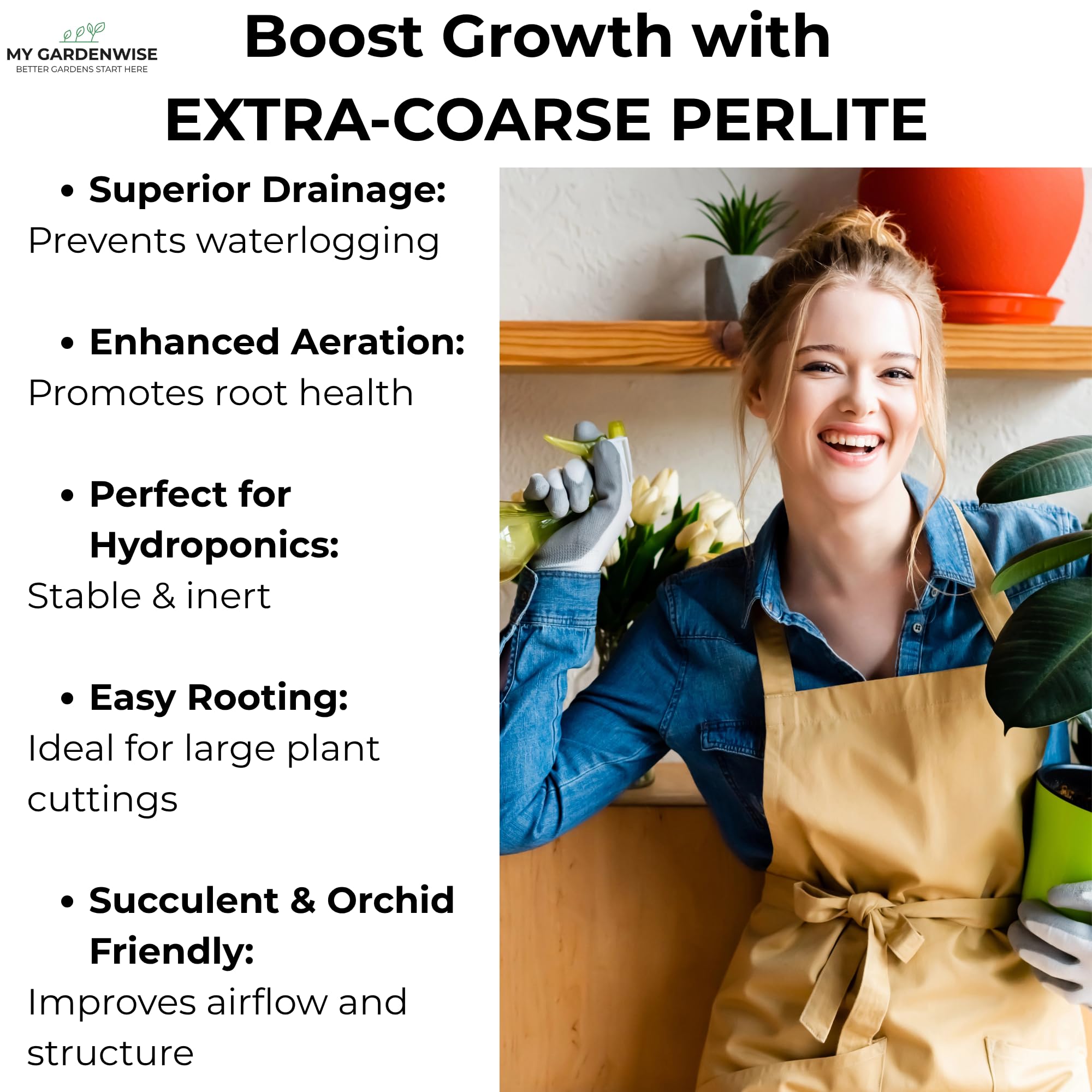 GARDENWISE Perlite made in USA ensuring consistent quality and bulk supply