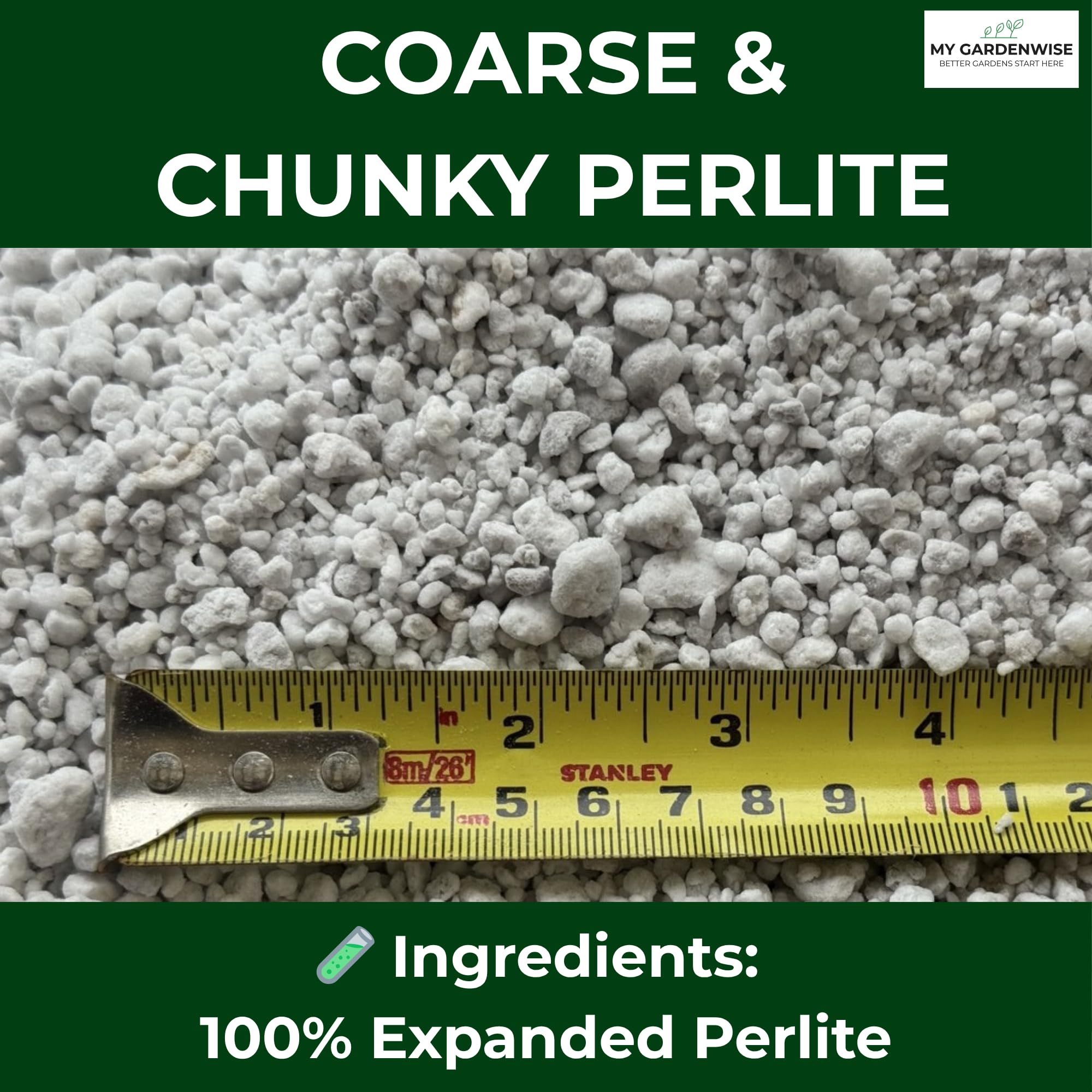 GARDENWISE Perlite supports seed starting with better air flow in soil.