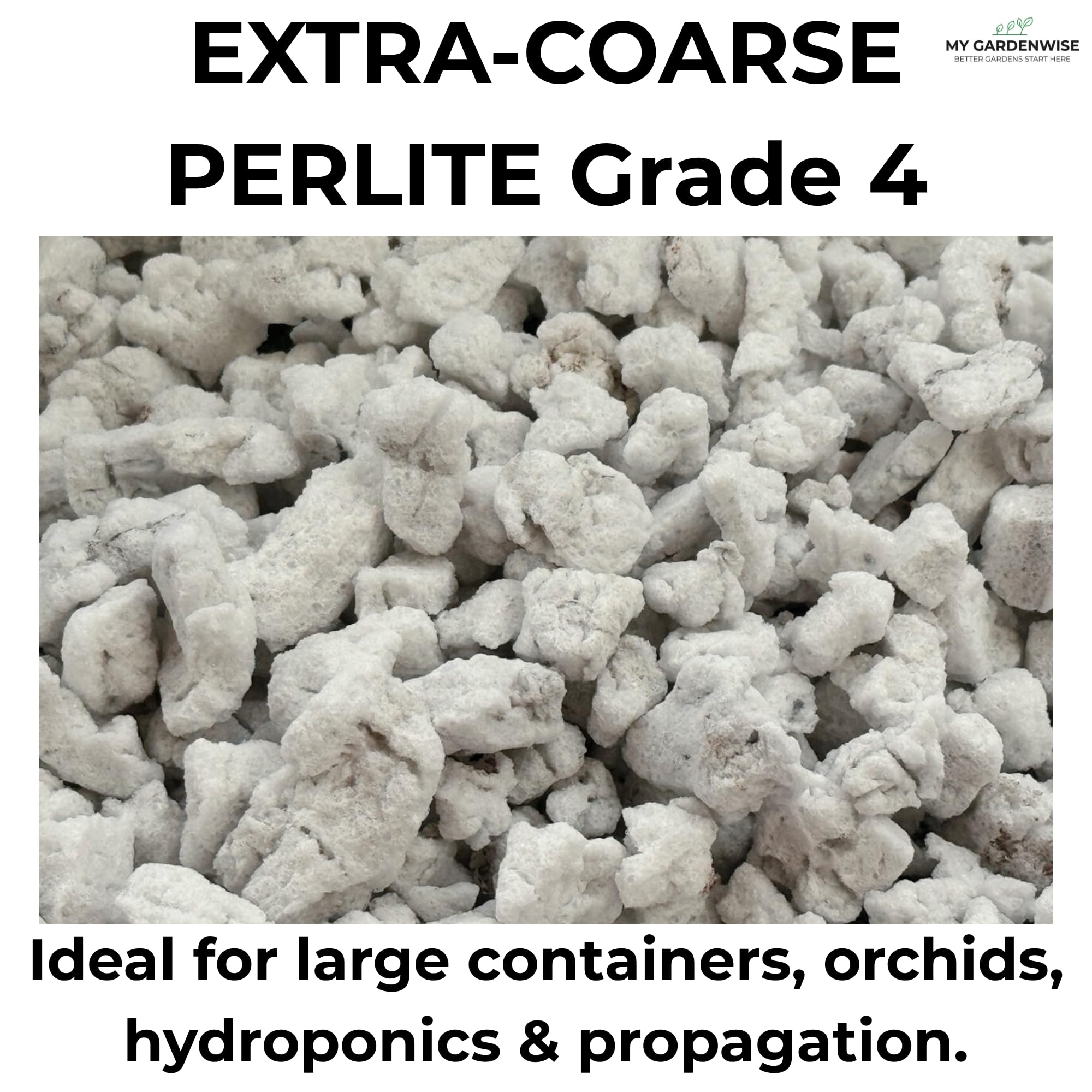GARDENWISE Perlite for succulents, orchids, and cacti supports root airflow