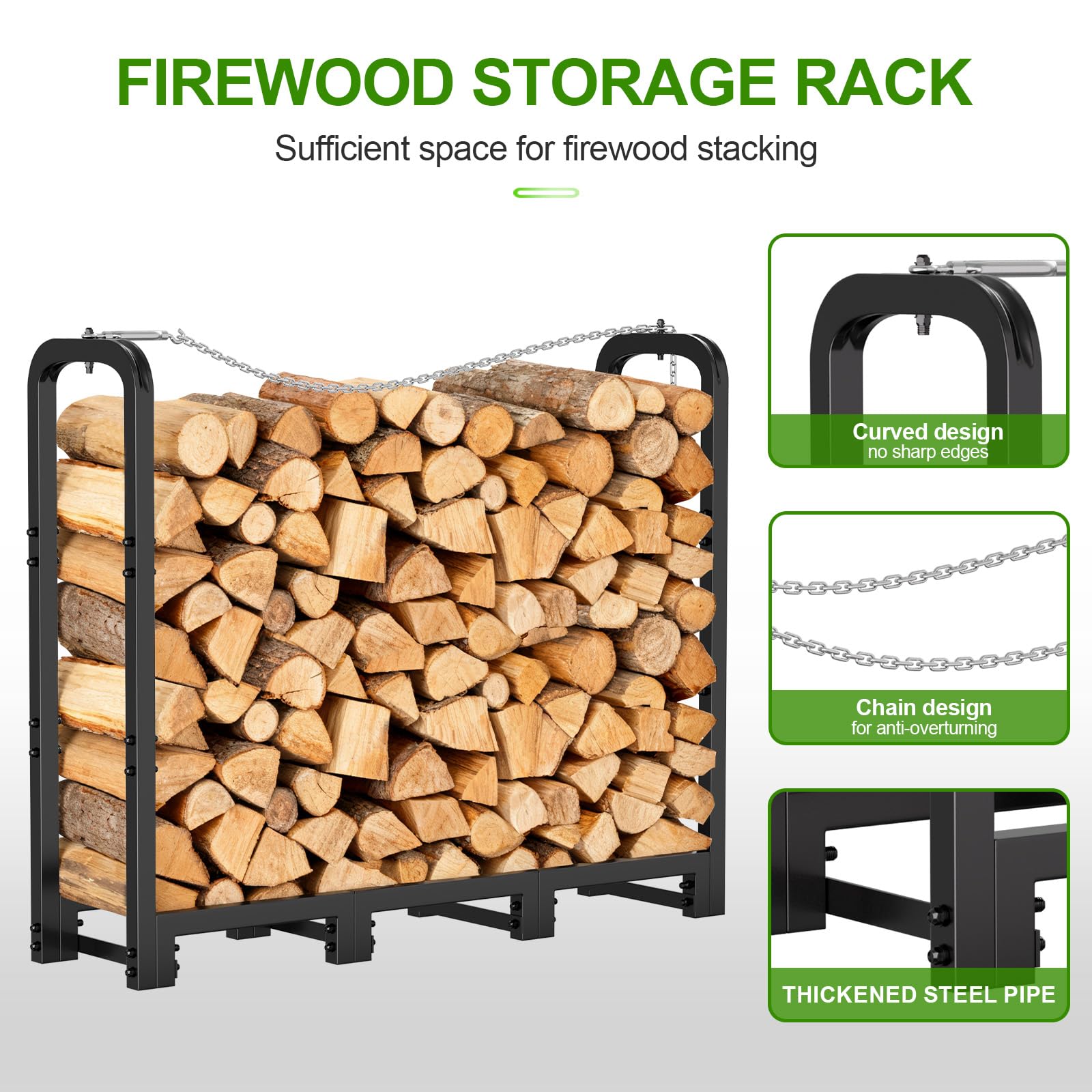 GardenWork wax canvas firewood bag demonstrates long-lasting wear resistance and easy handling.