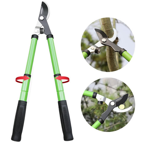 GARDENWORK Loppers shock-absorption system reduces hand fatigue during pruning.
