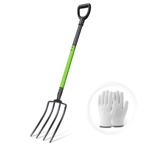 GardenWork Pitch Fork 45-inch steel head ready for tough compost tasks.